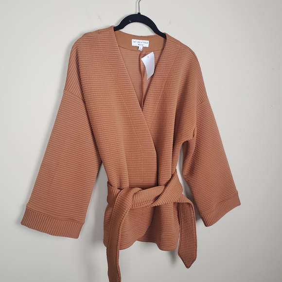 NWT Madewell Texture & Thread Quilted Wrap Jacket - Picture 5 of 9